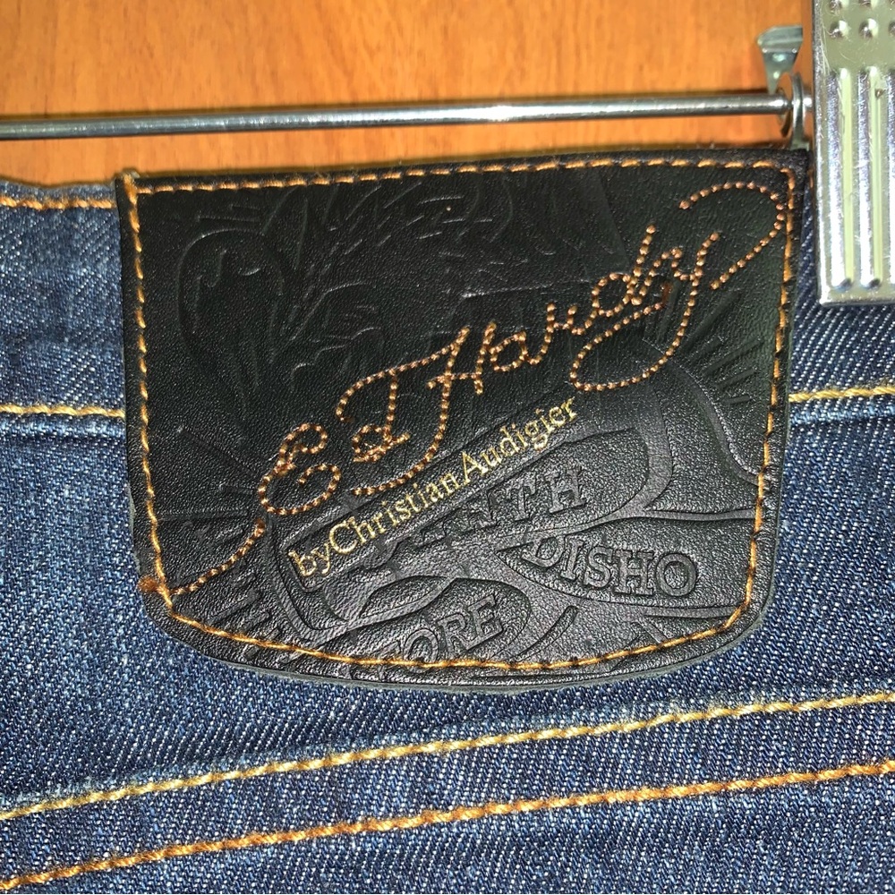 Ed Hardy Denim with Skull Embroidery - Picture 10 of 13